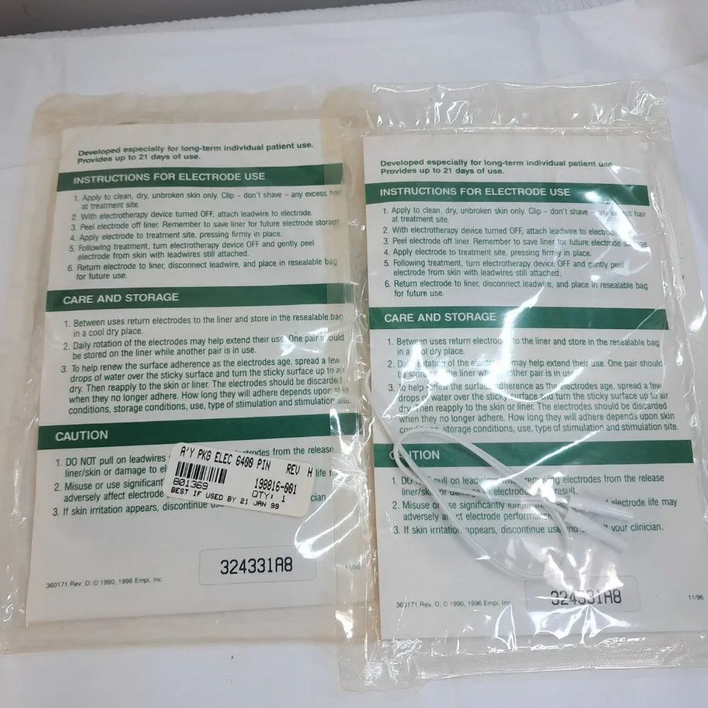 Empi set 2 The Soft Touch 6000 series Electrode 198816 4x6